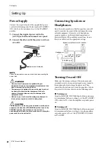 Preview for 22 page of Yamaha YC Series Owner'S Manual