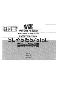 Предварительный просмотр 1 страницы Yamaha YCR-5155 Owner'S Manual