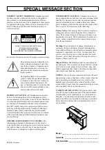 Предварительный просмотр 2 страницы Yamaha YDP-121 Owner'S Manual