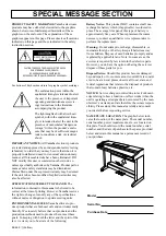 Предварительный просмотр 2 страницы Yamaha YDP-123 Owner'S Manual