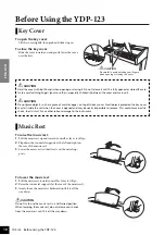 Предварительный просмотр 10 страницы Yamaha YDP-123 Owner'S Manual