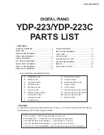 Preview for 6 page of Yamaha YDP-223 Service Manual