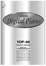 Предварительный просмотр 1 страницы Yamaha YDP-88 Owner'S Manual