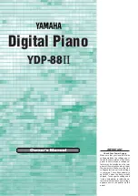 Предварительный просмотр 1 страницы Yamaha YDP-88II Owner'S Manual