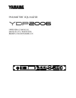 Предварительный просмотр 1 страницы Yamaha YDP2006 Operating Manual