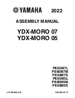 Yamaha YDX-MORO 05 Assembly Manual preview