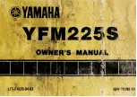 Yamaha YFM225S 1985 Owner'S Manual preview