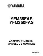 Yamaha YFM350FAS Assembly Manual предпросмотр