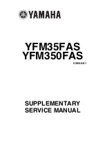 Yamaha YFM350FAS Supplementary Service Manual предпросмотр