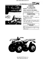 Предварительный просмотр 91 страницы Yamaha YFM350FW Service Manual