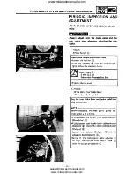 Предварительный просмотр 93 страницы Yamaha YFM350FW Service Manual