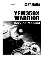 Yamaha YFM350X Warrior Service Manual preview