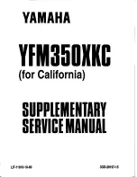 Preview for 2 page of Yamaha YFM350X Warrior Service Manual