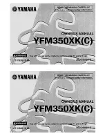 Yamaha YFM350XC Owner'S Manual preview