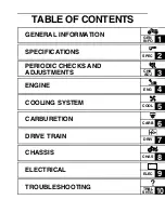 Предварительный просмотр 6 страницы Yamaha YFM400FAR Service Manual