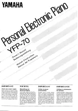 Yamaha YFP-70 Owner'S Manual preview