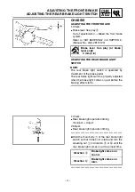 Предварительный просмотр 22 страницы Yamaha YFZ350(P) 2002 Supplementary Service Manual