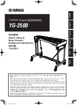 Предварительный просмотр 1 страницы Yamaha YGRD-2500 Owner'S Manual