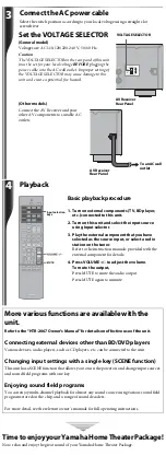 Preview for 4 page of Yamaha YHT-1810 User Manual