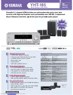 Yamaha YHT-185 Specifications preview