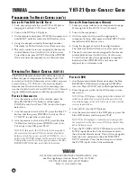 Preview for 12 page of Yamaha YHT-21 Quick Connect Manual