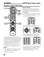 Preview for 10 page of Yamaha YHT-24 Quick Connect Manual