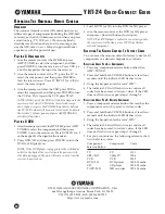 Preview for 12 page of Yamaha YHT-24 Quick Connect Manual