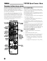 Preview for 8 page of Yamaha YHT-30 Quick Connect Manual