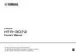 Yamaha YHT-3072 Owner'S Manual предпросмотр