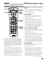 Preview for 11 page of Yamaha YHT-31 Quick Connect Manual