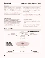 Preview for 2 page of Yamaha YHT-340 Quick Connect Manual