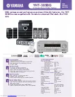 Preview for 1 page of Yamaha YHT-385BG Specifications