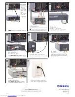 Предварительный просмотр 2 страницы Yamaha YHT-570 Quick Connect Poster