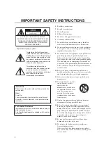 Preview for 2 page of Yamaha YHT-593 Owner'S Manual