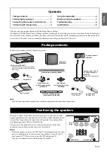 Preview for 3 page of Yamaha YHT-594 Owner'S Manual