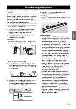 Preview for 29 page of Yamaha YHT-594 Owner'S Manual