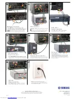 Preview for 2 page of Yamaha YHT-670 Quick Connect Poster