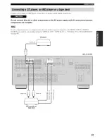 Preview for 25 page of Yamaha YHT-670BL Owner'S Manual