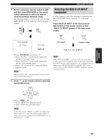 Preview for 41 page of Yamaha YHT-670BL Owner'S Manual