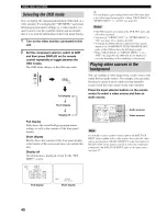 Preview for 44 page of Yamaha YHT-670BL Owner'S Manual