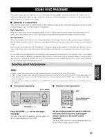 Preview for 67 page of Yamaha YHT-670BL Owner'S Manual