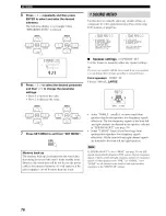 Preview for 82 page of Yamaha YHT-670BL Owner'S Manual