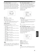 Preview for 85 page of Yamaha YHT-670BL Owner'S Manual