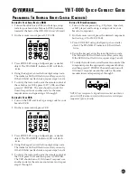 Preview for 11 page of Yamaha YHT-800 Quick Connect Manual