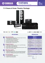 Preview for 1 page of Yamaha YHT-895 Specifications