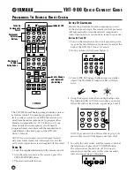 Preview for 10 page of Yamaha YHT-900 Quick Connect Manual