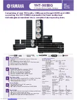 Preview for 1 page of Yamaha YHT-985BG Specifications