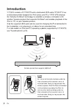 Preview for 4 page of Yamaha YIT-W12 Owner'S Manual