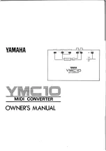 Yamaha YMC10 Owner'S Manual preview