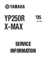 Yamaha YP250R X-MAX 2005 Service Information preview